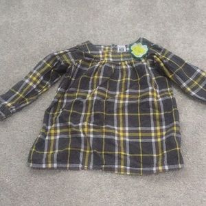 Toddler Girls Size 2T Plaid Shirt